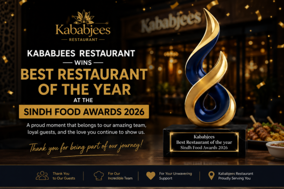 Kababjees Restaurant Wins Best Restaurant of the Year at the Sindh Food Awards 2026